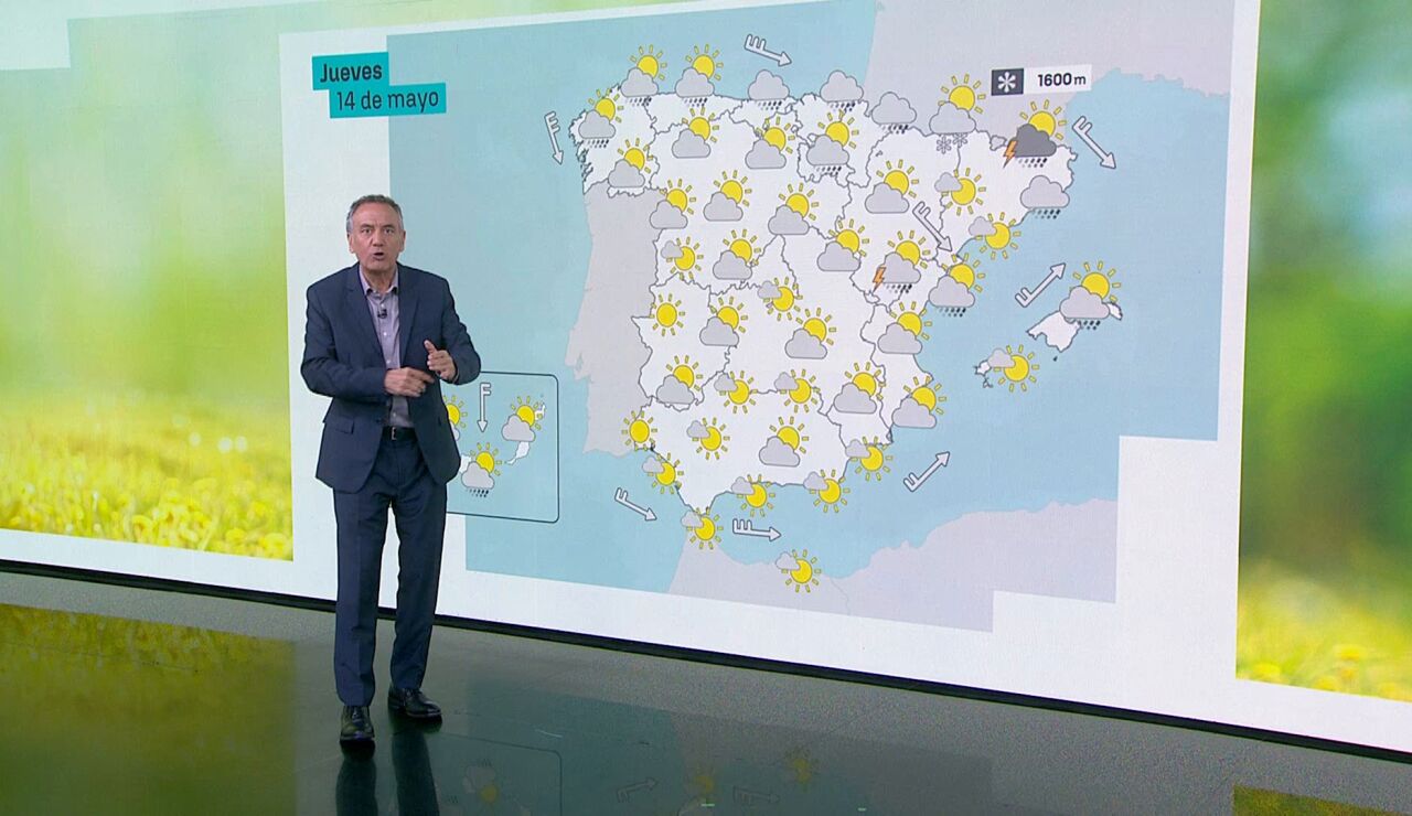 Roberto Brasero y la previsi&oacute;n del jueves 14 de mayo