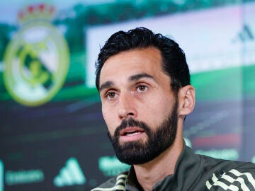 &Aacute;lvaro Arbeloa, en rueda de prensa en Valdebebas