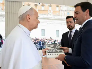 El Papa recibe a Imanol Pradales El Papa recibe a Imanol Pradales
