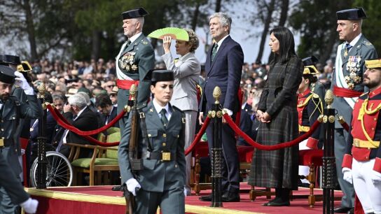 Marlaska, durante el acto en el que ha recibido abucheos