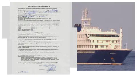 Declaración Marítima de Sanidad del crucero MV Hondius durante el brote de hantavirus Declaración Marítima de Sanidad del crucero MV Hondius durante el brote de hantavirus