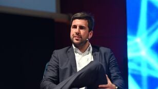 Enrique Riquelme, en un acto