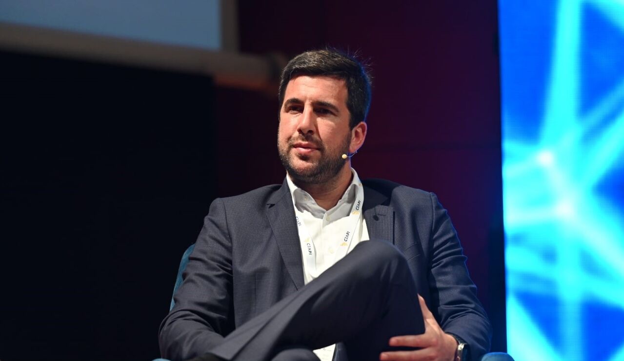Enrique Riquelme, en un acto