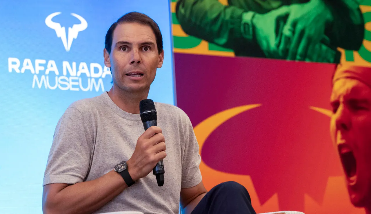 Rafa Nadal en el nuevo museo de su academia