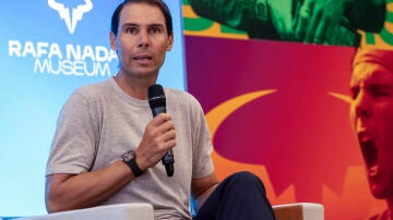 Rafa Nadal en el nuevo museo de su academia