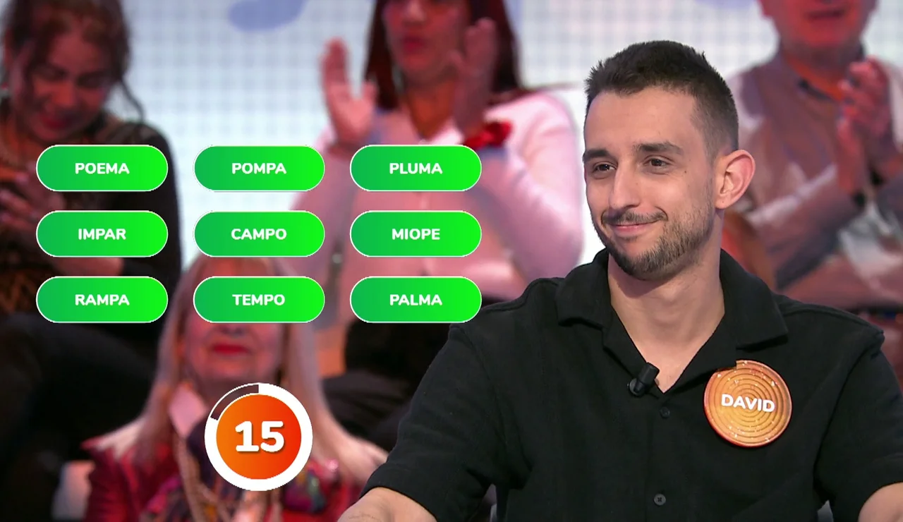 David, lanzado en Pasapalabra: pleno y el doble de tiempo que Javier rumbo a El Rosco