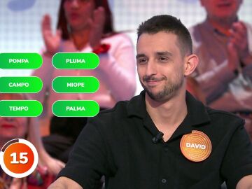 David, lanzado en Pasapalabra: pleno y el doble de tiempo que Javier rumbo a El Rosco