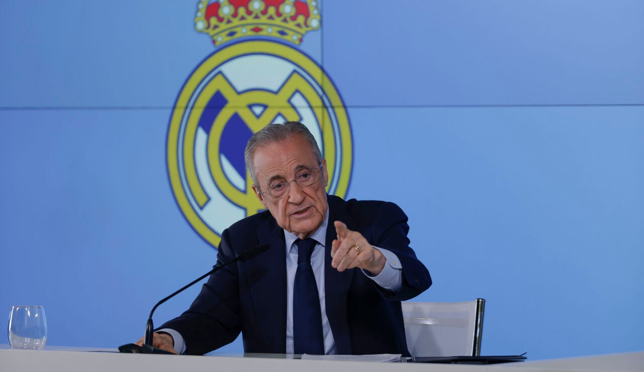 El presidente del Real Madrid, Florentino P&eacute;rez