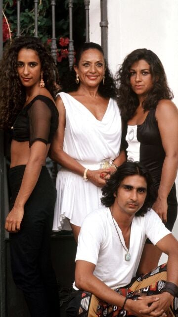 Lola Flores y sus hijos