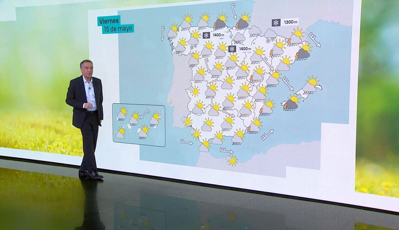 La previsi&oacute;n del tiempo del 15 de mayo