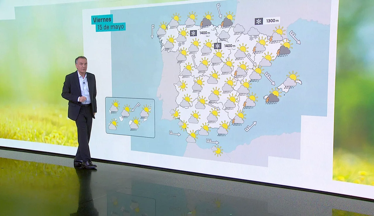La previsión del tiempo del 15 de mayo