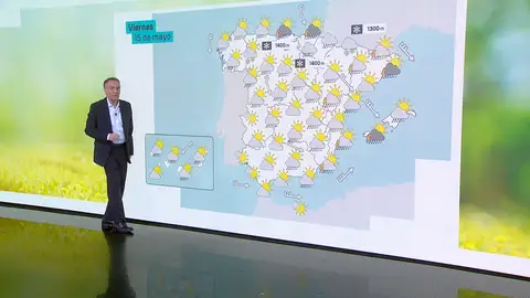 La previsión del tiempo del 15 de mayo La previsión del tiempo del 15 de mayo
