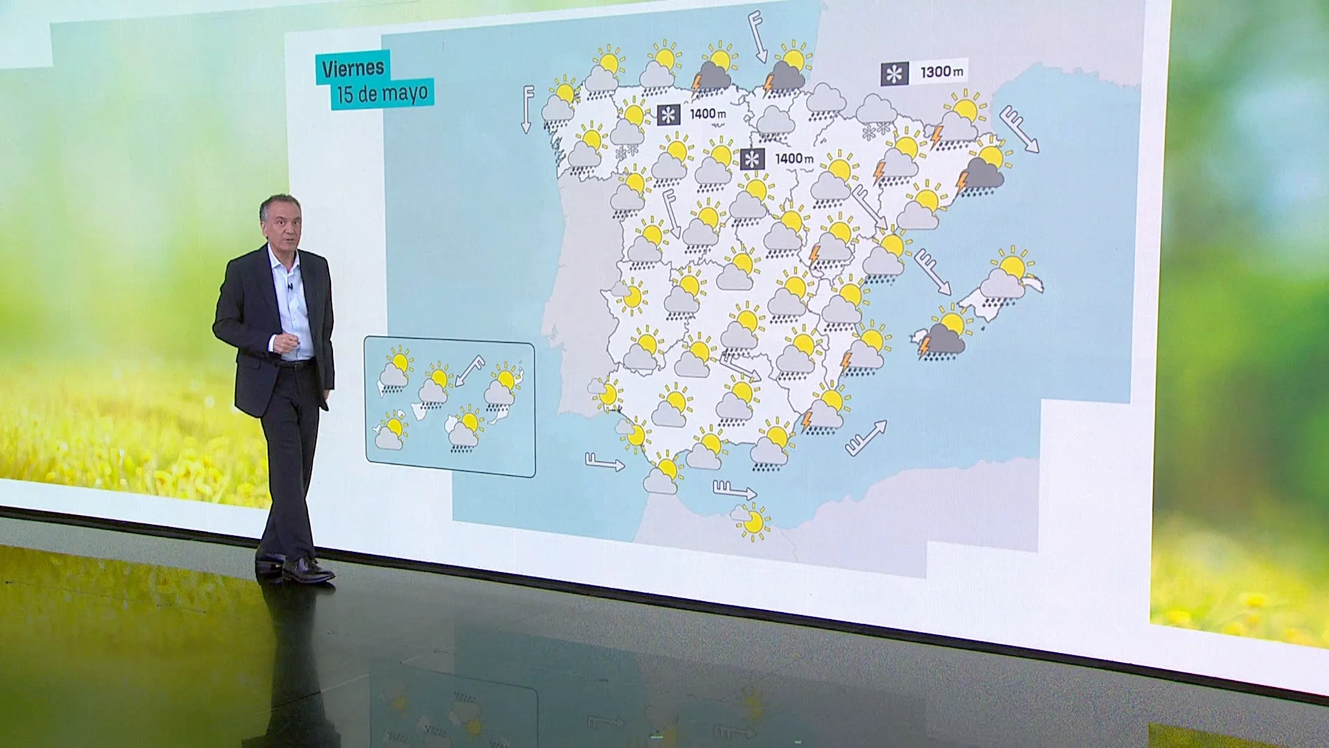 La previsión del tiempo del 15 de mayo La previsión del tiempo del 15 de mayo