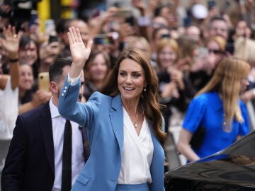 Kate Middleton en su llega a Italia