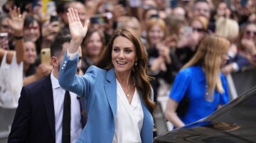 Kate Middleton en su llega a Italia