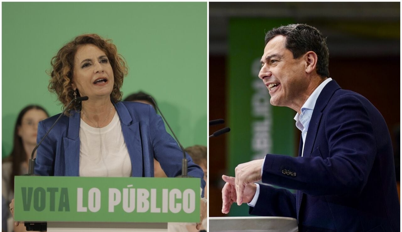 Mar&iacute;a Jes&uacute;s Montero y Juanma Moreno
