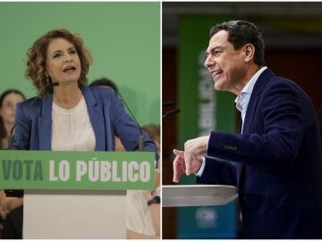 Mar&iacute;a Jes&uacute;s Montero y Juanma Moreno