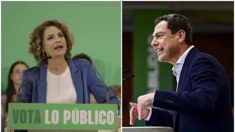 María Jesús Montero y Juanma Moreno María Jesús Montero y Juanma Moreno
