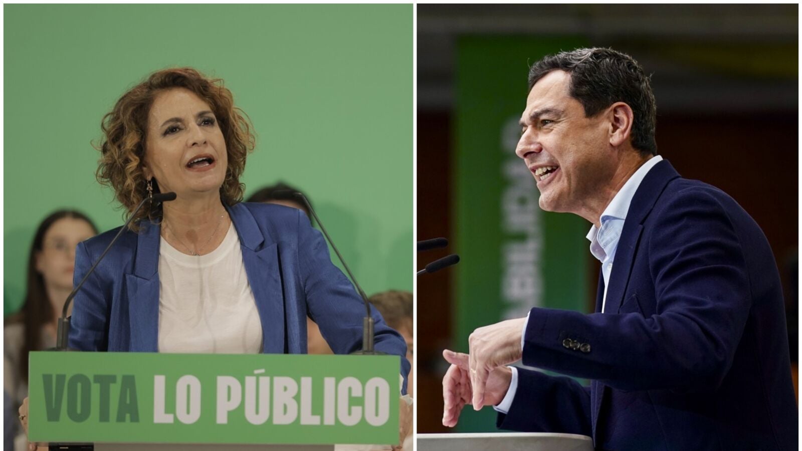 Montero acusa a Juanma Moreno de 