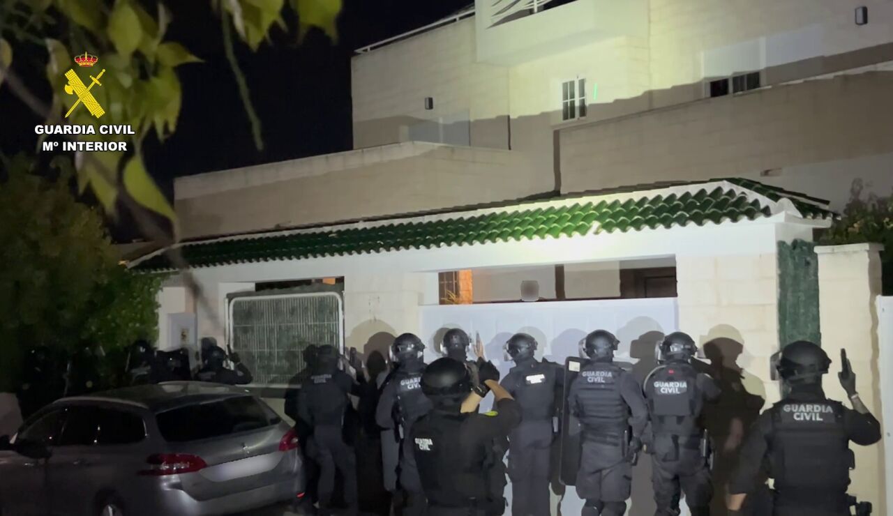 Imagen del operativo policial