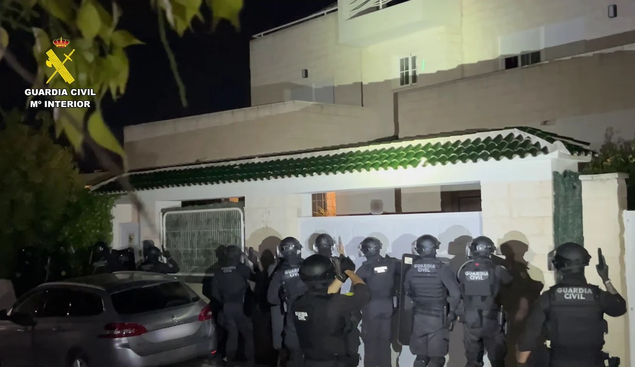 Imagen del operativo policial