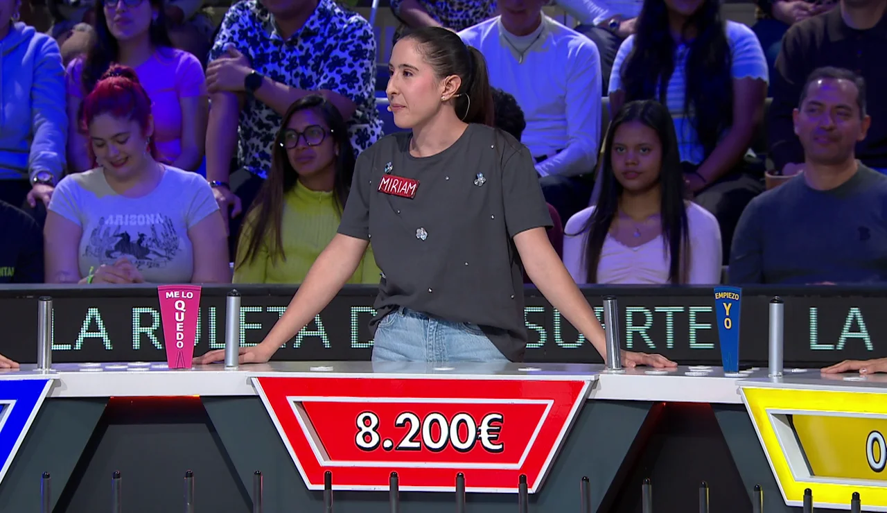 ¡Dobla letra por 1.000 euros hasta 3 veces! Miriam triunfa en La ruleta de la suerte