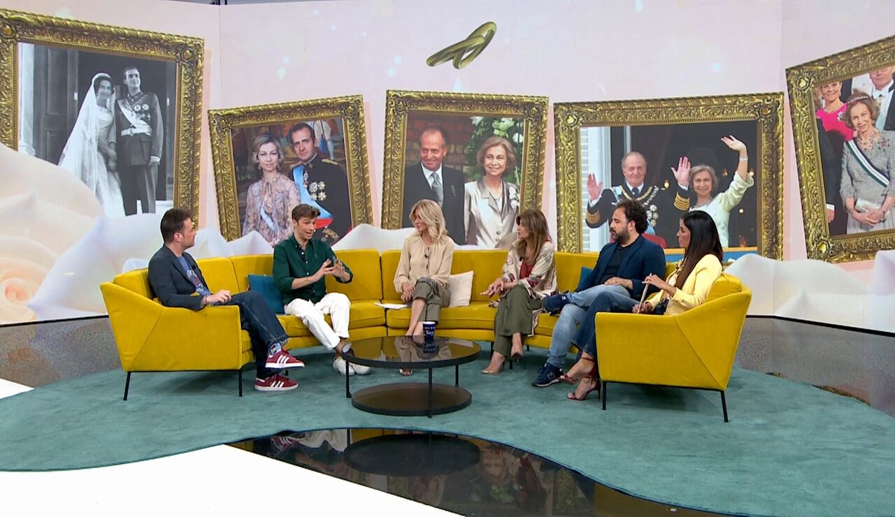 Los reyes em&eacute;ritos y su 65&ordm; aniversario de boda.