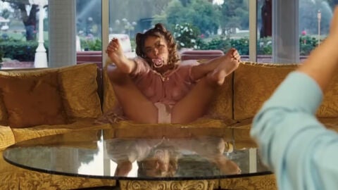 Sydney Sweeney en una de las escenas más polémicas de la temporada 3 de Euphoria