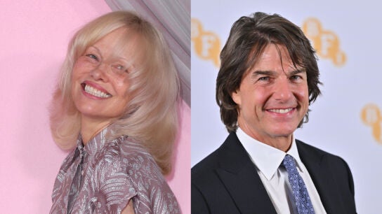 Pamela Anderson y Tom Cruise en un montaje