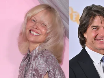 Pamela Anderson y Tom Cruise en un montaje Pamela Anderson y Tom Cruise en un montaje