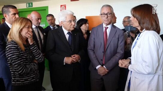 Meloni y Matarella visitan a los heridos de M&oacute;dena