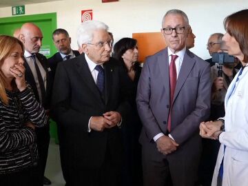 Meloni y Matarella visitan a los heridos de M&oacute;dena