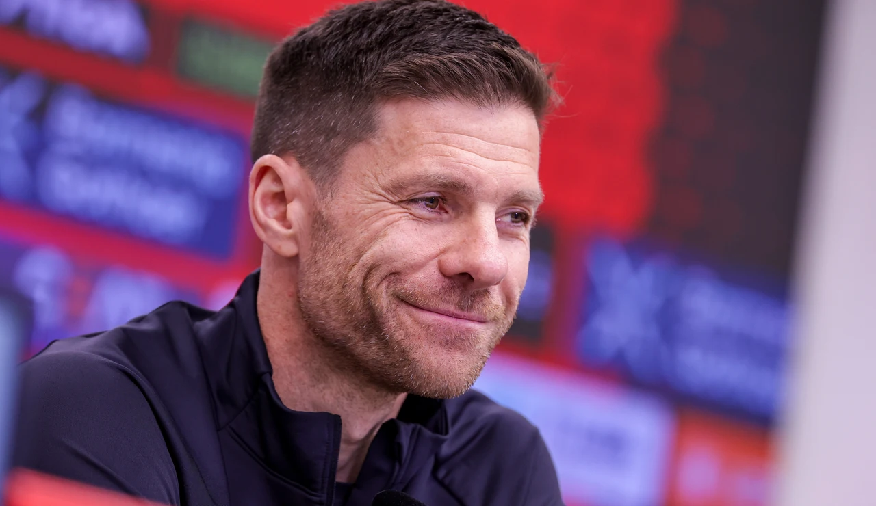 Xabi Alonso en rueda de prensa