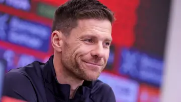 Xabi Alonso en rueda de prensa Xabi Alonso en rueda de prensa