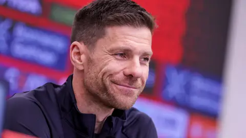 Xabi Alonso en rueda de prensa Xabi Alonso en rueda de prensa