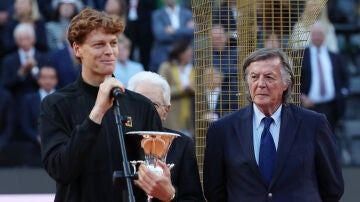 Jannik Sinner, en el Foro It&aacute;lico tras ganar la final ante Casper Ruud