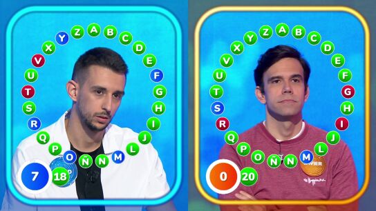 Lo nunca visto entre Javier y David en Pasapalabra