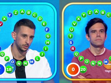 Lo nunca visto entre Javier y David en Pasapalabra