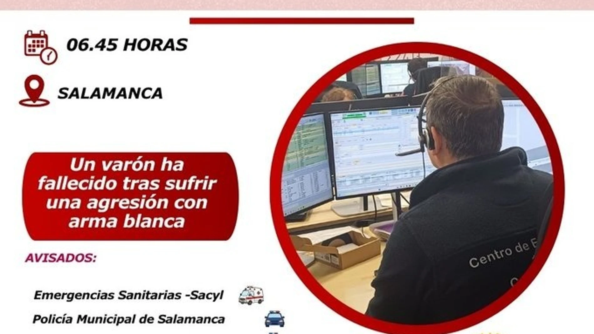 Muere un hombre de 51 años tras ser acuchillado por su pareja en Salamanca Muere un hombre de 51 años tras ser acuchillado por su pareja en Salamanca