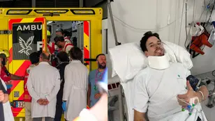 Álex Márquez tras su grave accidente en Montmeló