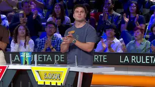 David pasa a jugar la Gran Final de La ruleta de la suerte con 5.050 euazos