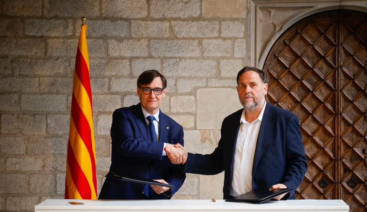 Salvador Illa y Oriol Junqueras