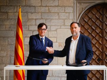 Salvador Illa y Oriol Junqueras