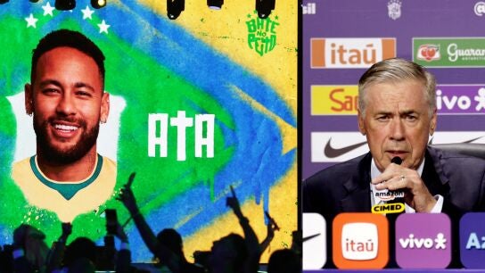 Ancelotti, en el momento de convocar a Neymar para el Mundial