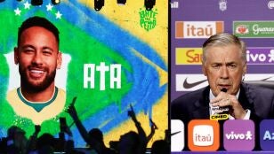 Ancelotti, en el momento de convocar a Neymar para el Mundial