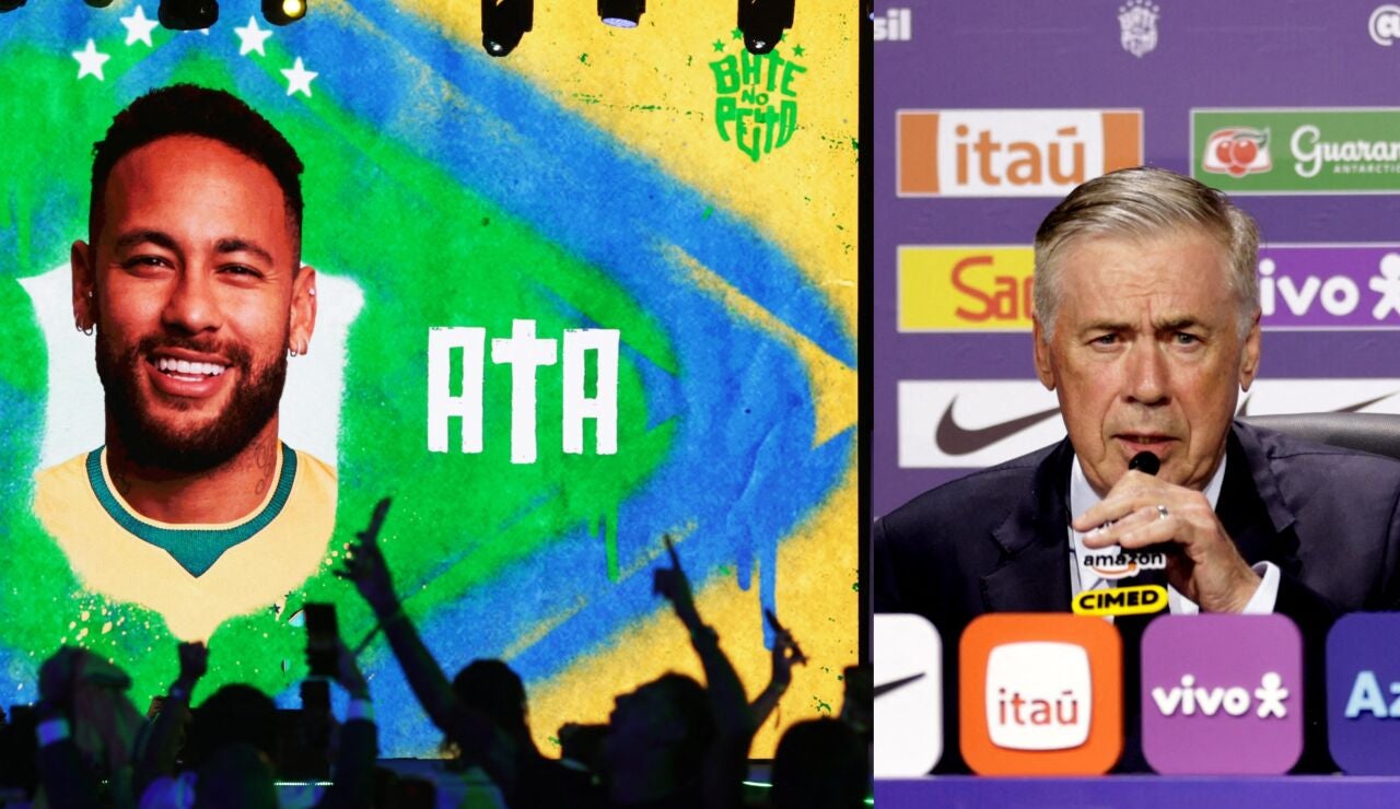 Ancelotti, en el momento de convocar a Neymar para el Mundial