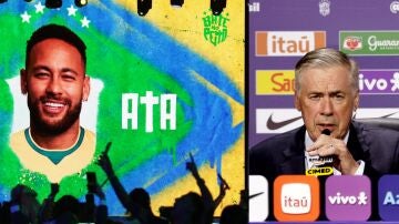 Ancelotti, en el momento de convocar a Neymar para el Mundial