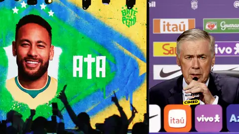 Ancelotti, en el momento de convocar a Neymar para el Mundial Ancelotti, en el momento de convocar a Neymar para el Mundial