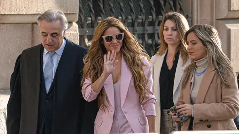 Shakira llegando a juicio en 2023 Shakira llegando a juicio en 2023