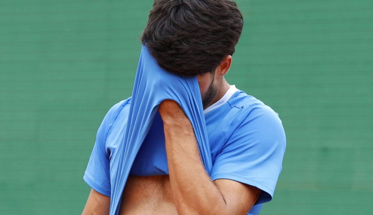 Carlos Alcaraz, en su &uacute;ltimo partido en Montecarlo